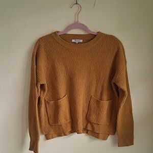 Madewell Mustard Crew Neck Sweater